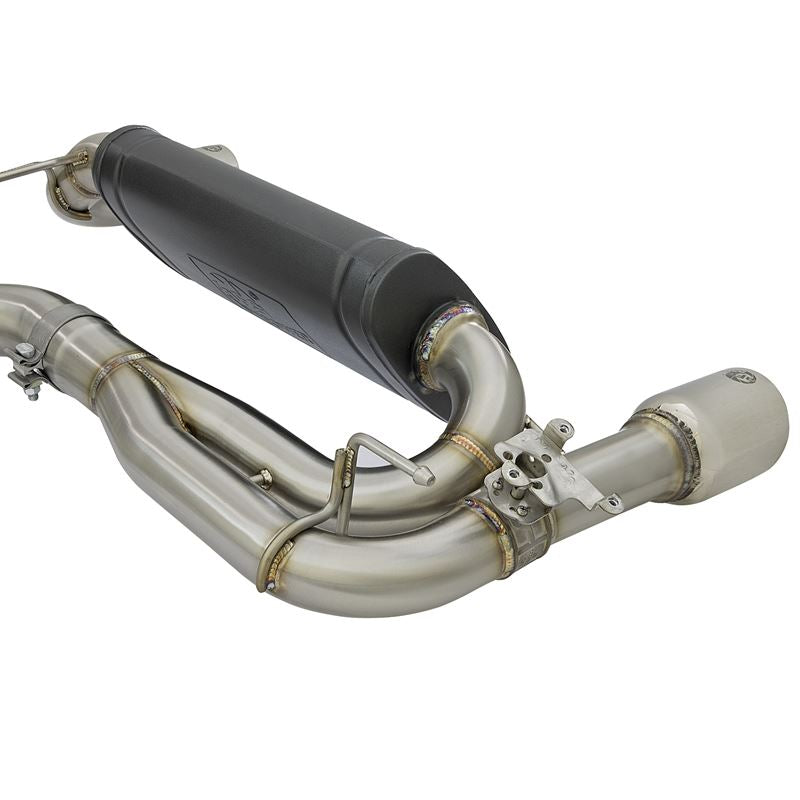 aFe MACH Force-Xp Axle-Back Stainless Steel Exhaust System w/Polished Tips (49-36335-P)