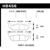 Hawk Performance HPS Brake Pads (HB456F.705)