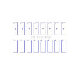 King Engine Bearings Connecting Rod Bearing Set for 1960-1967 Chevrolet K20 Pickup (CR 803XPND)