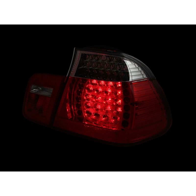 ANZO USA 2002-2005 BMW 3 Series E46 LED Taillights Red/Clear (321096)