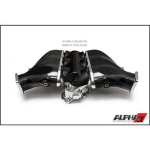 Load image into Gallery viewer, ALPHA R35 Carbon Fiber Intake Manifold - w/ Aux Fuel Rail (12 injectors), Red (ALP.07.08.0101-25)