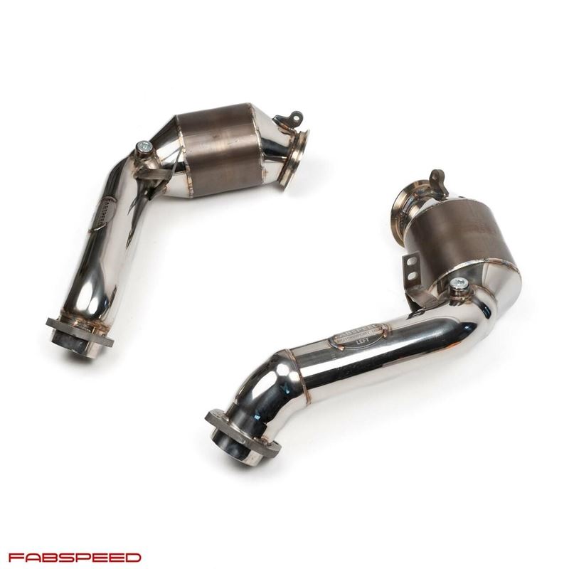 Fabspeed BMW X6M E71 Sport Cat Downpipes (2008-2014) (FS.BMW.E71.SCDP)