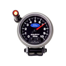 Load image into Gallery viewer, AutoMeter Ford 3-3/4in. 10K RPM Pedestal w/ Ext. Quick-Lite Tachometer Gauge (880825)