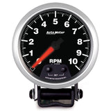 AutoMeter Elite Street Progressive Shift Light 3-3/8in Tachometer 0-10,000 RPM PED Mount (5690)