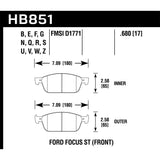 Hawk Performance Performance Ceramic Brake Pads (HB851Z.680)