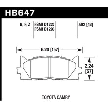 Load image into Gallery viewer, Hawk Performance HPS 5.0 Brake Pads (HB647B.692)