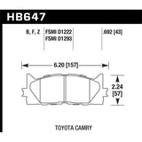 Hawk Performance HPS 5.0 Brake Pads (HB647B.692)