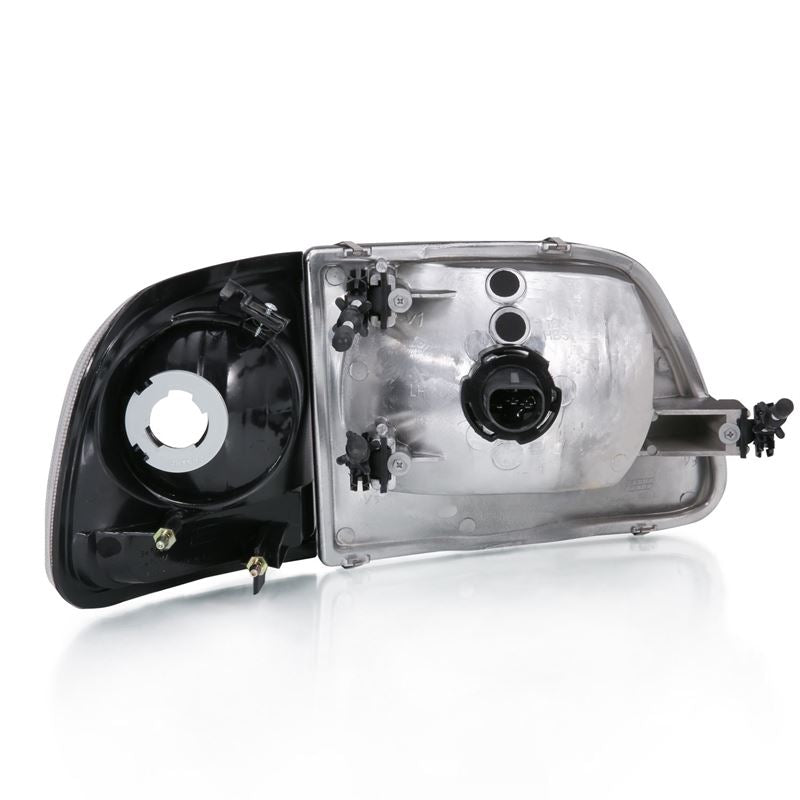 ANZO USA Crystal Headlight Set, Clear Lens w/Parking Light, G2, (111438)