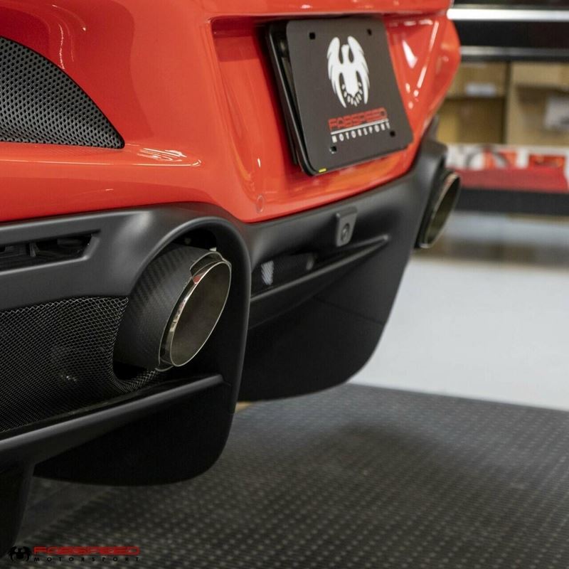 Fabspeed Ferrari F8 Tributo Carbon Fiber Exhaust Tips (20+) (FS.FER.F8.CFT)