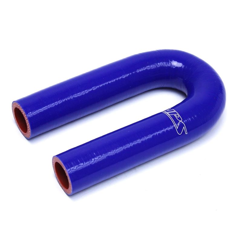 HPS 7/8" ID High Temp 4 ply Reinforced Silicone 180 Degree U Bend Elbow Cou (HTSEC180-087-BLUE)