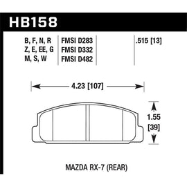 Hawk Performance ER-1 Disc Brake Pad (HB158D.515)