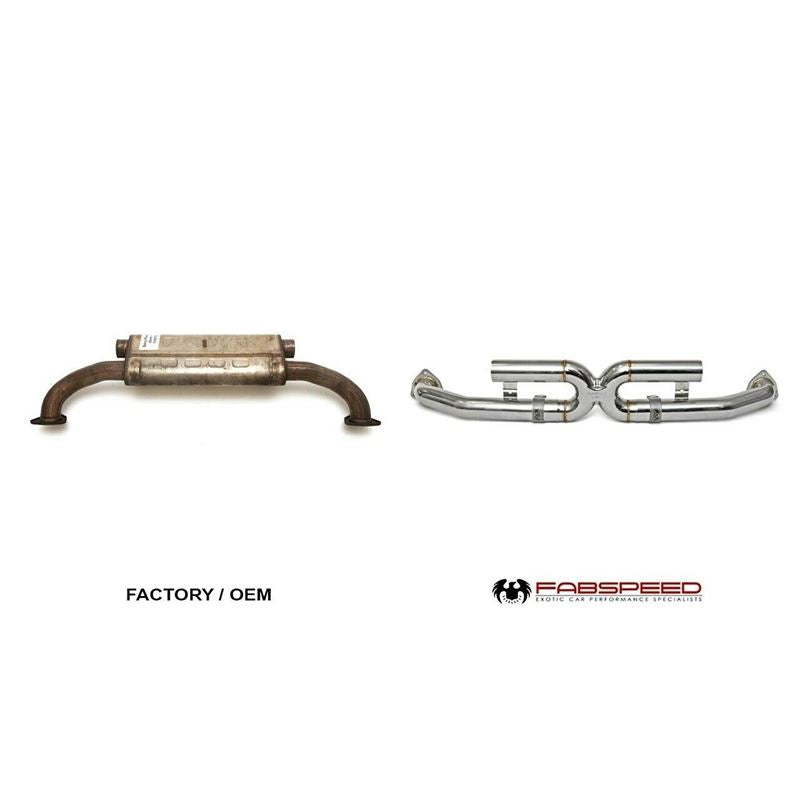 Fabspeed 997.2 Carrera Center Muffler Bypass X-Pipe (09-12) (FS.POR.9972.CMBPX)