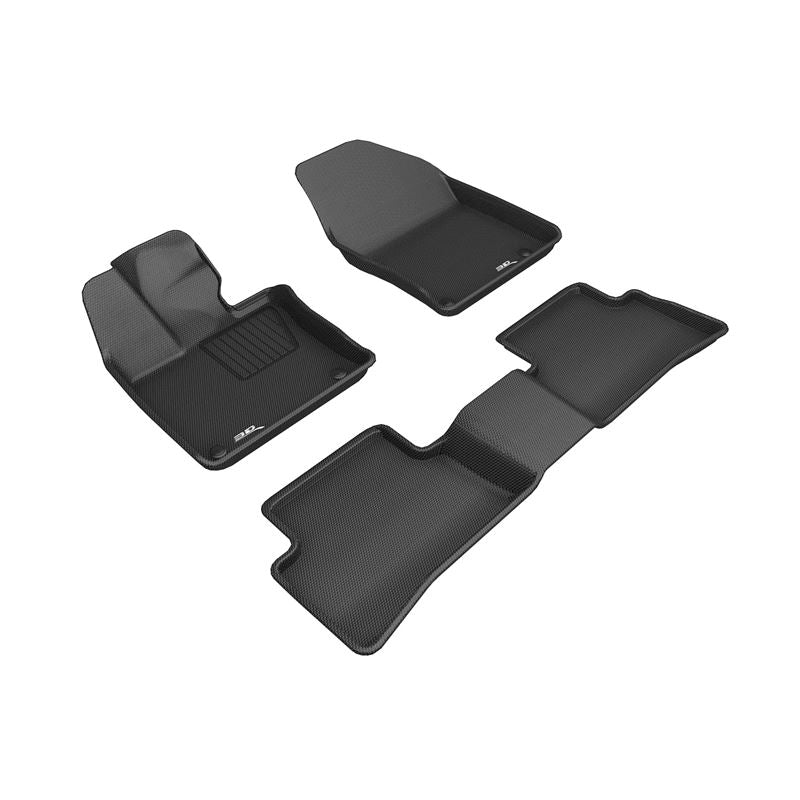 3D Maxpider KAGU Floor Mat, BLACK, 1ST ROW/2ND ROW (L1LX06601509)