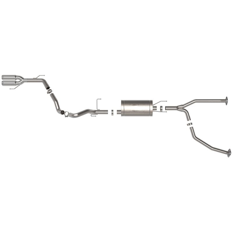 aFe Power Vulcan Series 2-1/2in to 3in 304 SS Cat-Back Exhaust w/Polished Tip for 23-24 Toyota Sequoia V6 3.4L (49-36068-P)