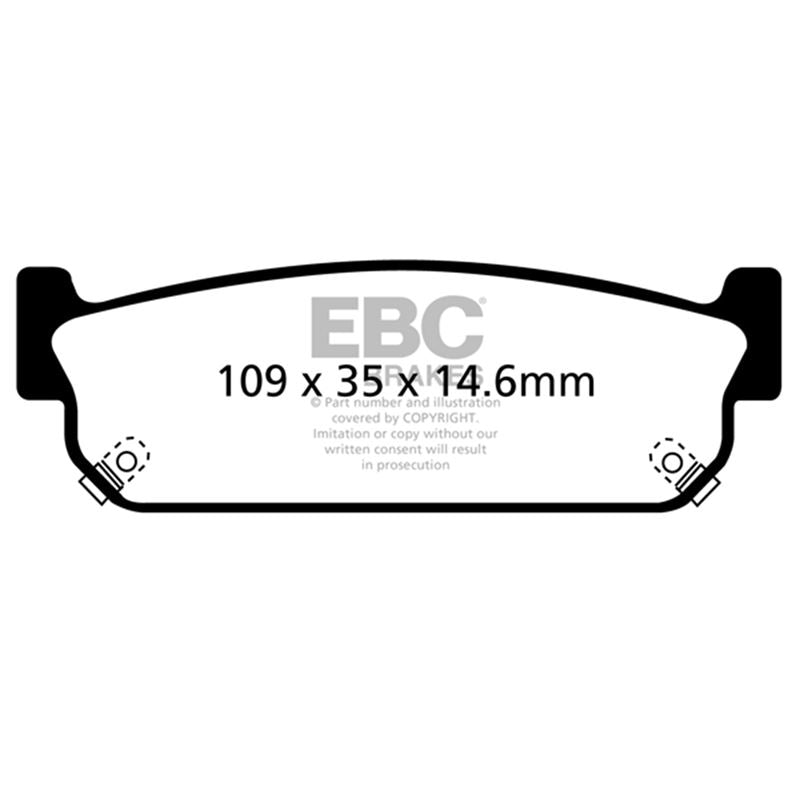 EBC Redstuff Ceramic Low Dust Brake Pads (DP31784C)