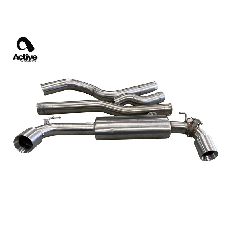 Active Autowerke Supra MKV full exhaust system - black tips (11-565B)