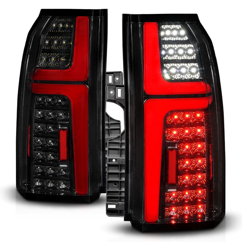 ANZO USA Sequential LED Tube Taillights Black for 15-20 Chevrolet Tahoe (311468)