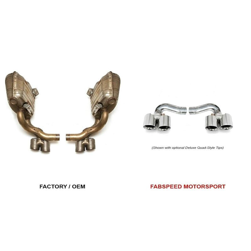 Fabspeed 997.2 Carrera Side Muffler Bypass Pipes (09-12) (FS.POR.9972.SMB)