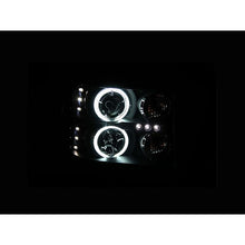 Load image into Gallery viewer, ANZO USA 2007-2013 Gmc Sierra 1500 Projector Headlights w/ Halo Black (111125)