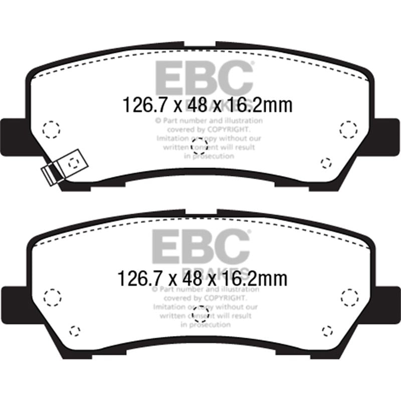 EBC Greenstuff 2000 Series Sport Brake Pads (DP23043)