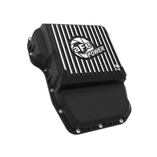 Load image into Gallery viewer, aFe Power Transmission Pan Black w/ Machined Fins (46-71160B)