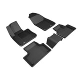 3D Maxpider KAGU Floor Mat, BLACK, 1ST ROW/2ND ROW (L1VV02501509)