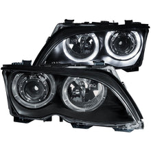 Load image into Gallery viewer, ANZO USA 2002-2005 BMW 3 Series E46 Projector Headlights w/ Halo Black (121140)