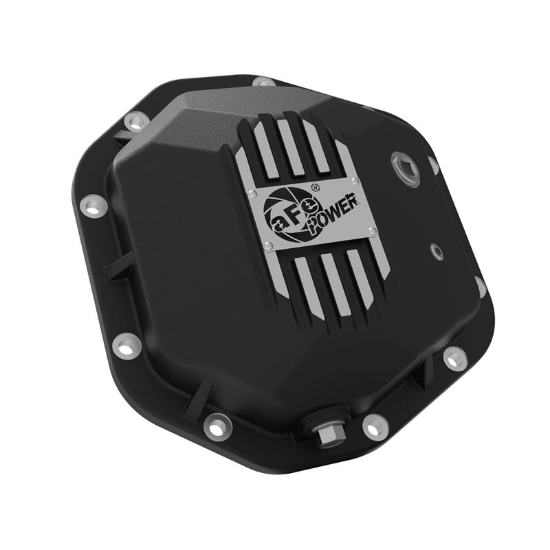 aFe Pro Series Dana 44 Rear Differential Cover Black w/ Machined Fins (46-71110B)