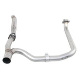 aFe Twisted Steel 2 IN-2-1/2 IN Aluminized Steel Loop-Delete Downpipe and Y-Pipe (48-06210)