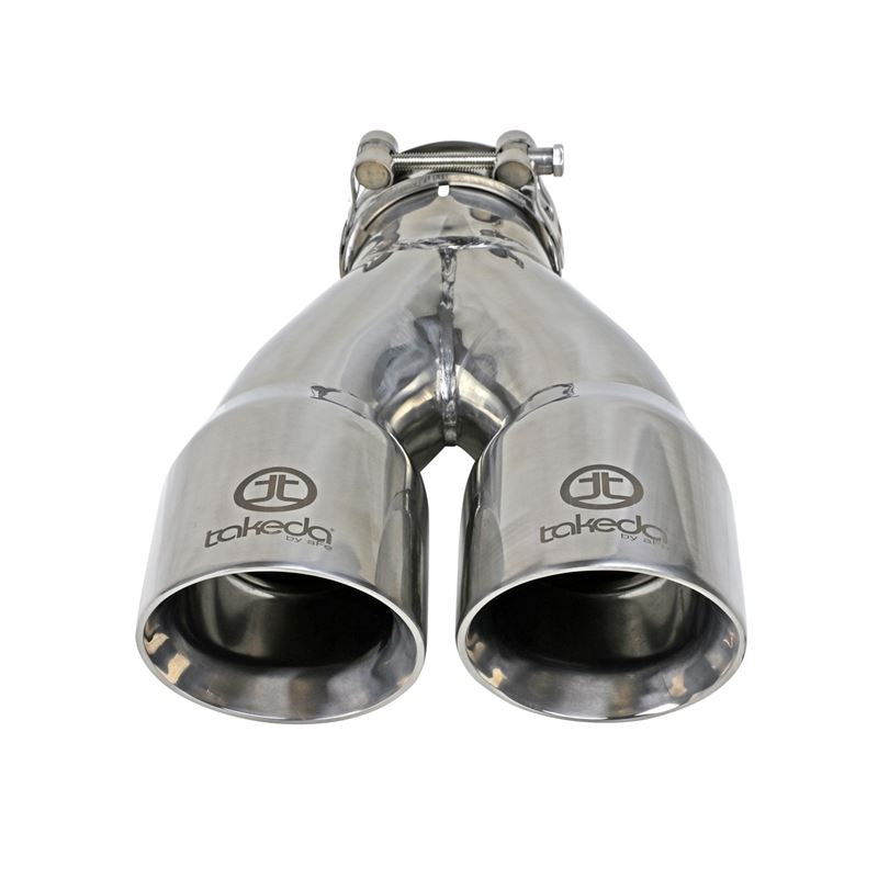 afe MACH Force-Xp 304 Stainless Steel Clamp-on Exhaust Tip Polished (49T25364-P10)