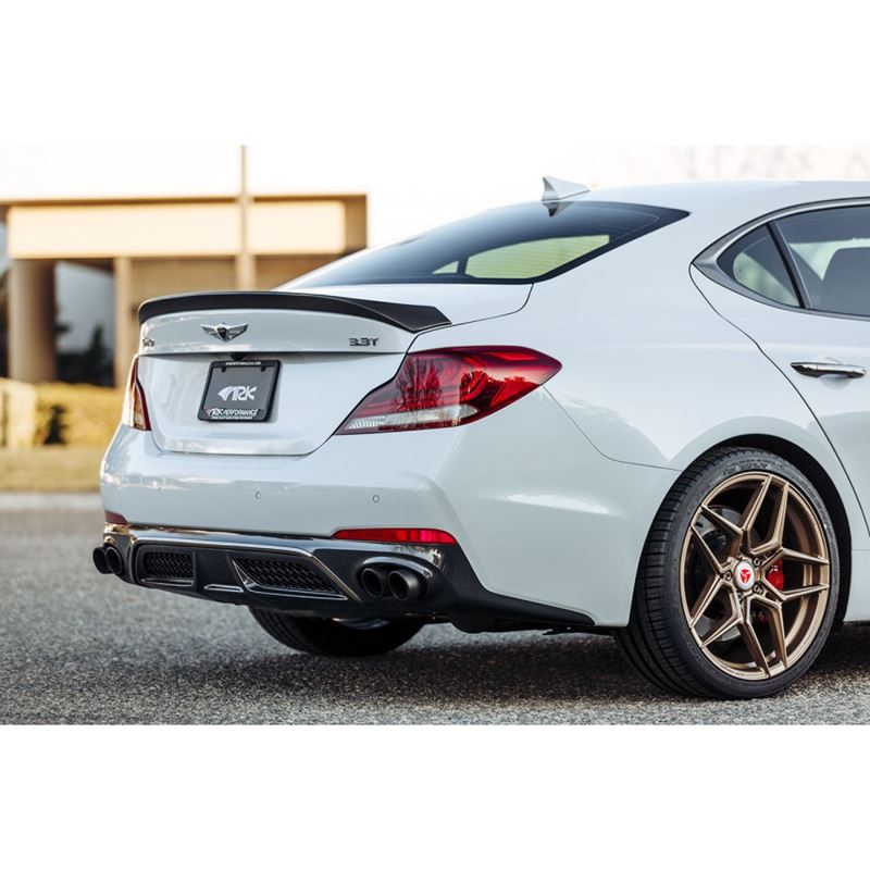 Ark Performance Style A Carbon Fiber Rear Lip Spoiler for 2019-2021 Genesis G70(CF16-LIPSA)