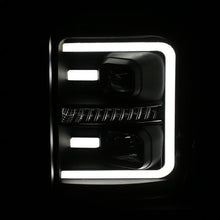 Load image into Gallery viewer, ANZO USA Projector Headlights w/Plank Style Switchback, Black w/Amber, Pair (111406)