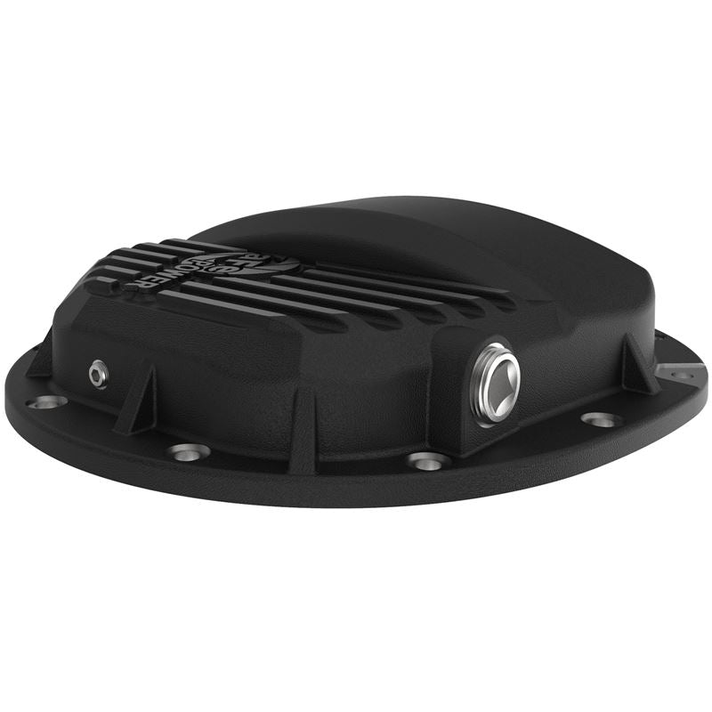 aFe Pro Series Differential Cover Black w/ Machined Fins and Gear Oil (AAM 9.5/9.76) (46-71121B)