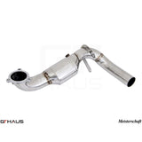 GTHAUS Turbo-Back (outlet) Down Pipe catless Stainless for 2016-2017 Mercedes-Benz GLA250(ME2323002)