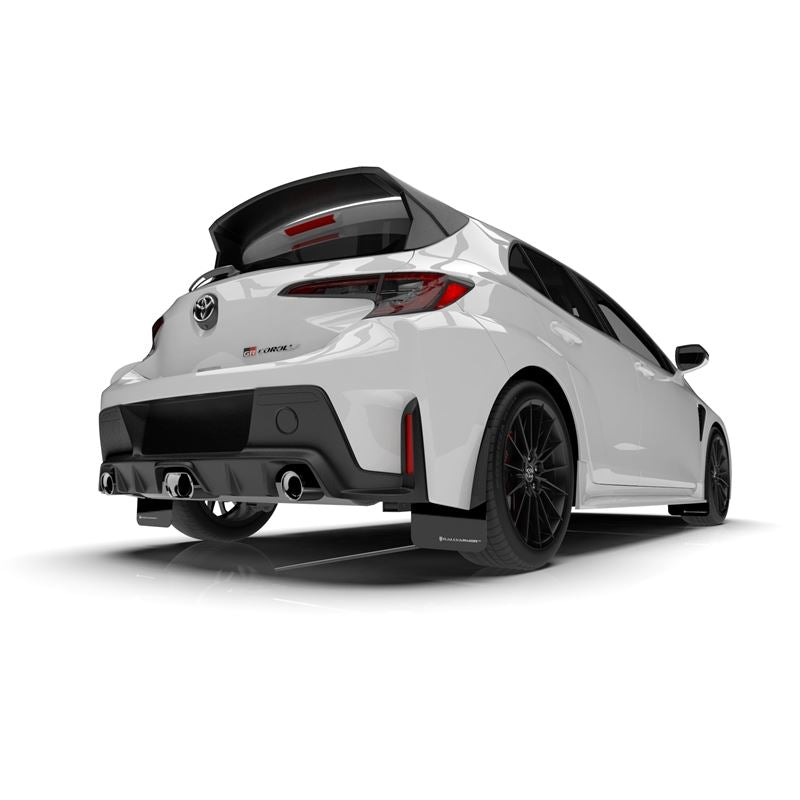 Rally Armor Black Mud Flap/White Logo for 2023 Toyota GR Corolla (MF89-UR-BLK-WH)