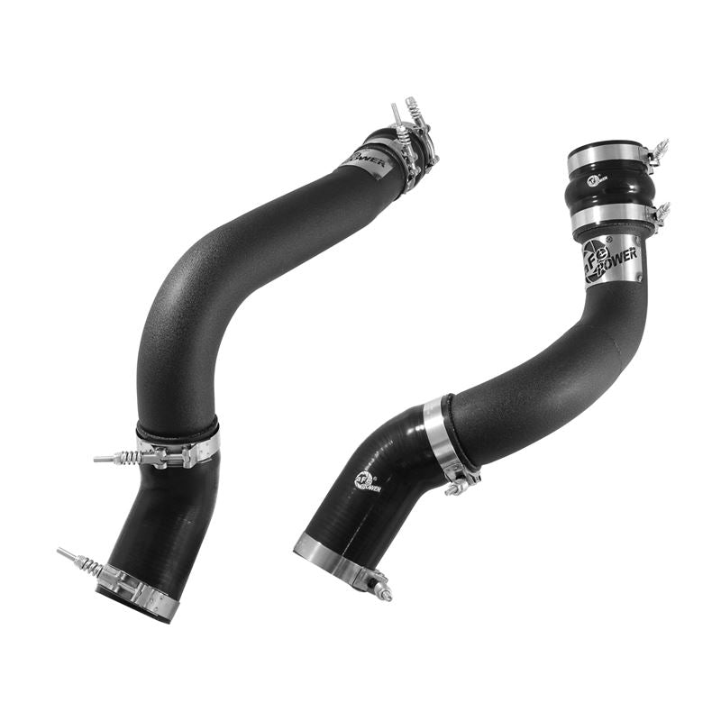 aFe BladeRunner 3 IN Aluminum Hot and Cold Charge Pipe Kit Black (46-20134-B)