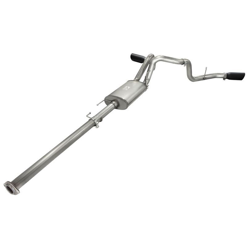 aFe MACH Force-Xp 3 IN 409 Stainless Steel Cat-Back Exhaust System w/Black Tip (49-43056-B)