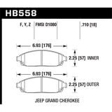 Hawk Performance LTS Brake Pads (HB558Y.710)