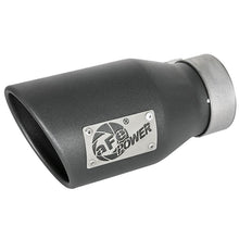 Load image into Gallery viewer, aFe MACH Force-Xp 409 Stainless Steel Clamp-on Exhaust Tip High-Temp Metallic Black (49T30452-B091)