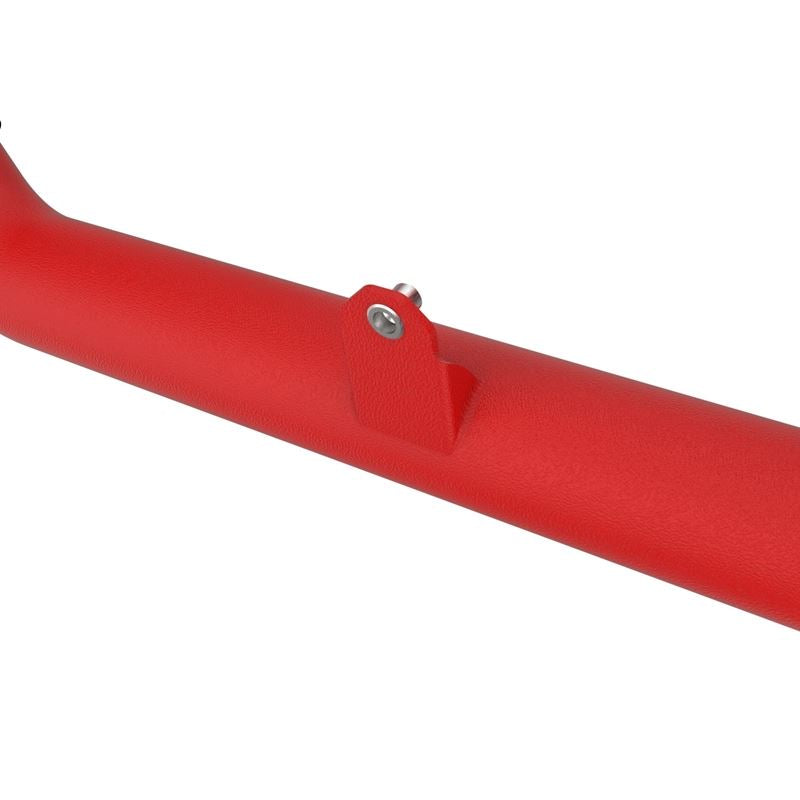 aFe BladeRunner 2 1/4in Intercooler Hot Side Charge Pipe - Red for 22-23 Ford Explorer V6-3.0L (tt) (46-20678-R)