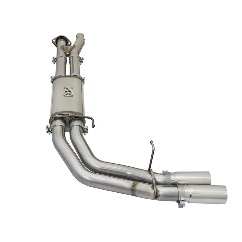 aFe Rebel Series 3 IN 409 Stainless Steel Cat-Back Exhaust System w/Polished Tip (49-43091-P)