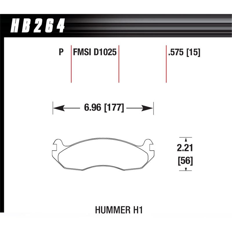 Hawk Performance Super Duty Brake Pads (HB264P.575)