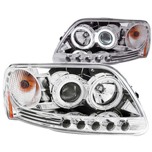 Load image into Gallery viewer, ANZO USA 1997.5-2003 Ford F-150 Projector Headlights w/ Halo Chrome 1pc (111054)