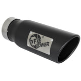 aFe MACH Force-Xp 409 Stainless Steel Clamp-on Exhaust Tip Black (49T35451-B12)