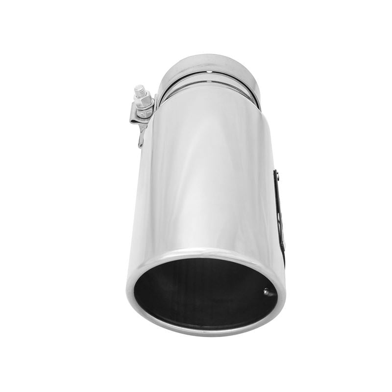 aFe MACH Force-Xp 304 Stainless Steel Clamp-on Exhaust Tip Polished Left Side Exit (49T35452-P12)