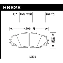 Load image into Gallery viewer, Hawk Performance HPS Brake Pads (HB628F.651)