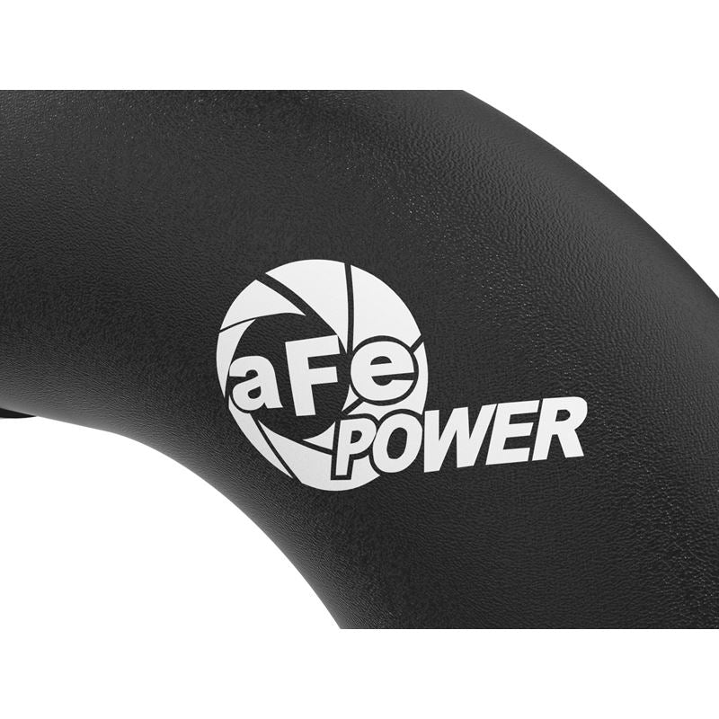 aFe Power BladeRunner Aluminum 3in Hot & 3.5in Cold Charge Pipe - Black for 2024 GM Diesel Trucks V8 6.6L L5P (46-20704-B)