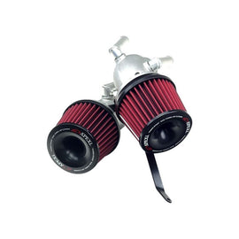 APEXi® Power Metal Polished Short Ram Air Intake System with Red Filter (507-Z001)