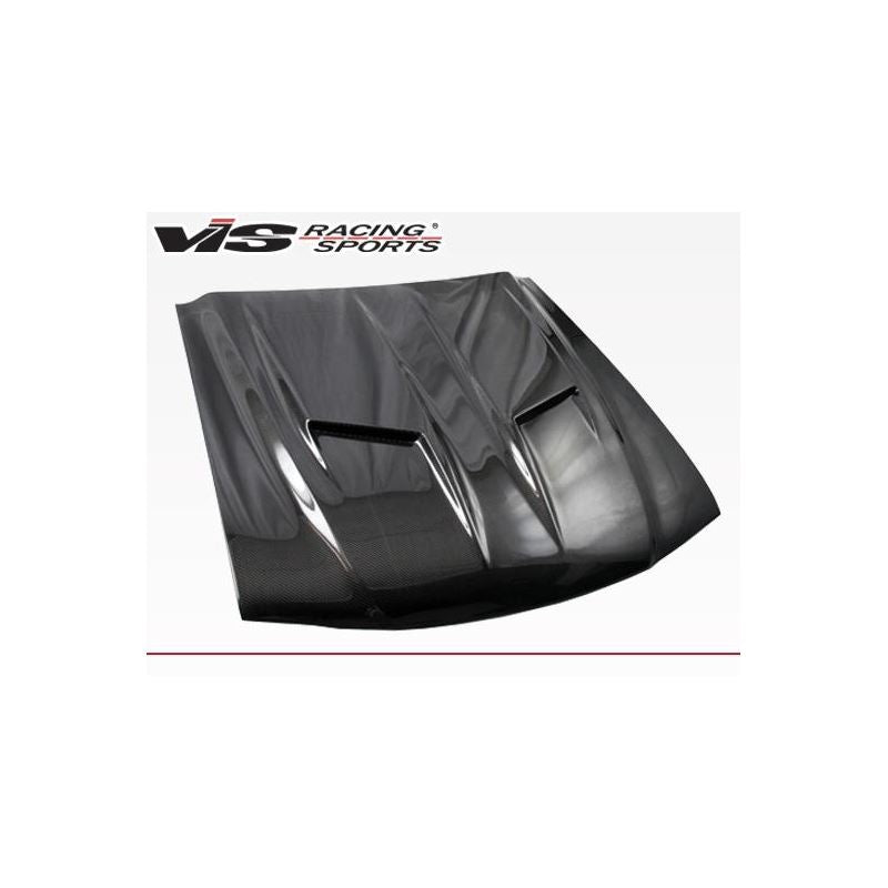 VIS Racing Stalker 2 Style Black Carbon Fiber Hood (94FDMUS2DSTK2-010C)