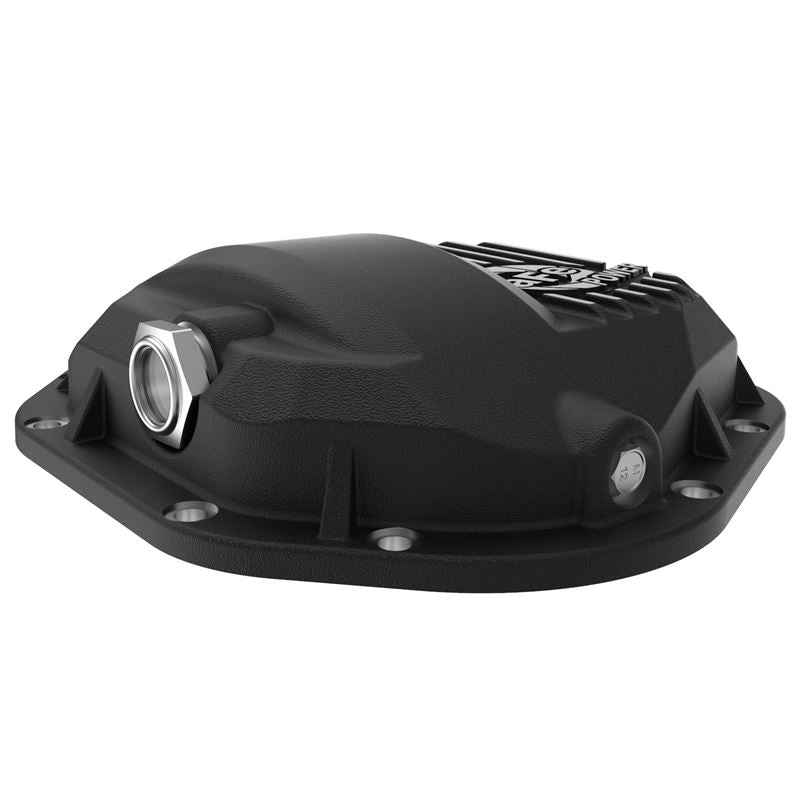 aFe Pro Series Dana 60 Front Differential Cover Black w/ Machined Fins (46-71100B)